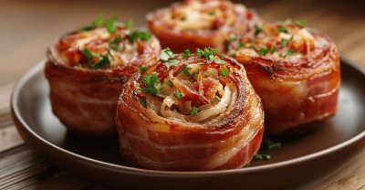 Zapečená slanina se zelím