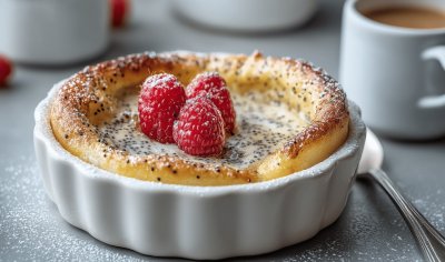 Koláček plněný tvarohem a mákem