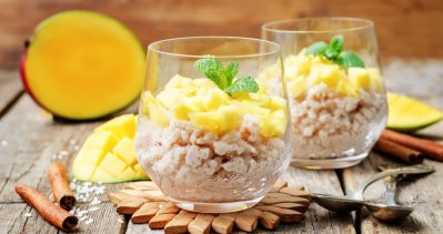 Rýžový pudink s mangem