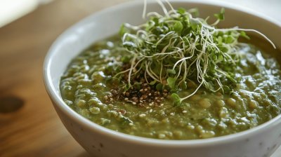 Čočka se špenátem a s klíčky