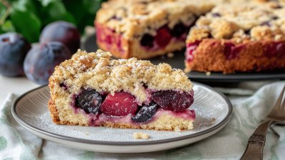 Švestkový koláč s mákem