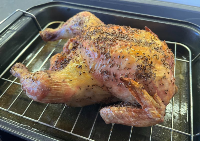 Pečené kuře s kmínem
