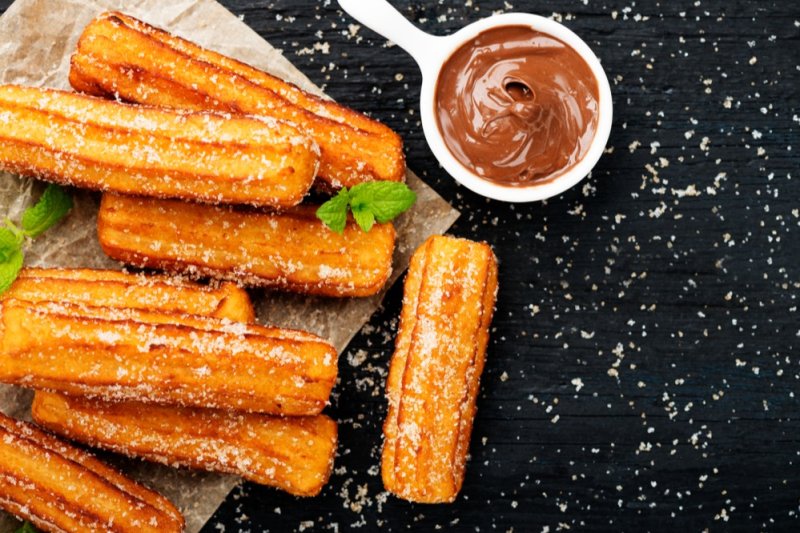 Churros s čokoládou