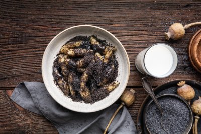 Bramborové šišky s mákem