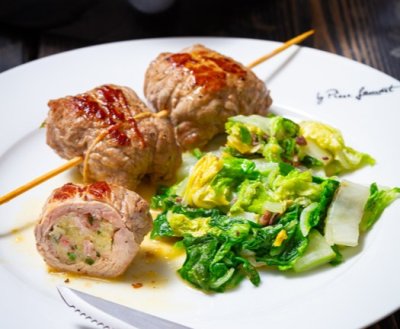 Telecí závitky na špízu