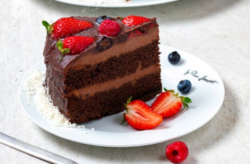 Veganský čokoládový dort