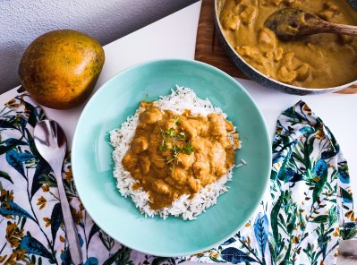 Kuře s mangovou omáčkou