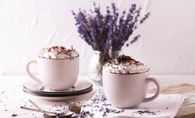 Levandulové cappuccino