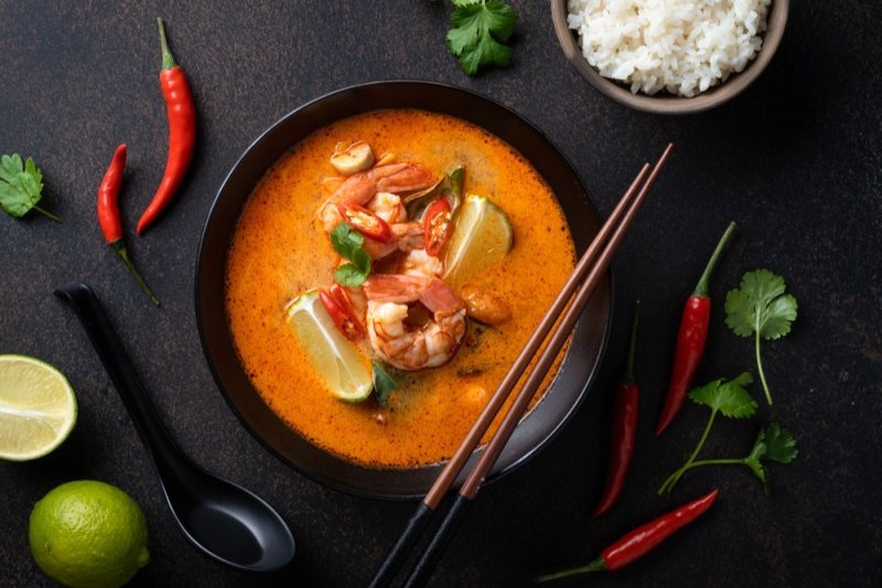 Thajská polévka Tom Yum