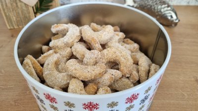 Bezlepkové vanilkové rohlíčky