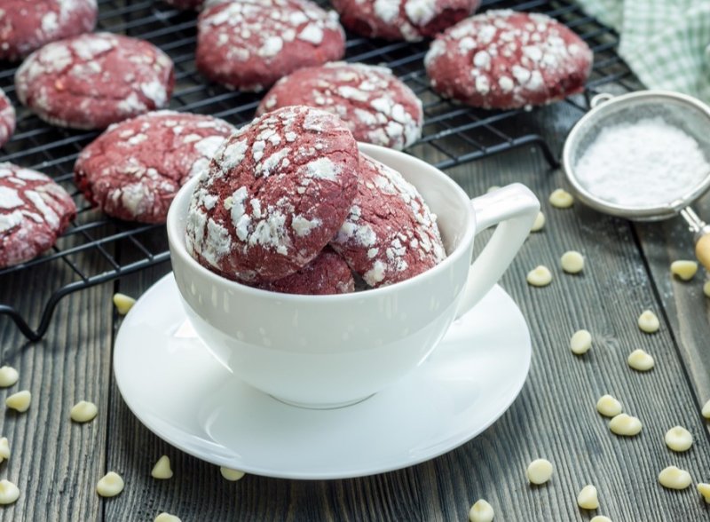 Red velvet crinkles