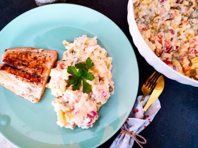 Bramborový salát s jogurtem a jablkem