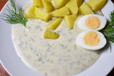 Koprová omáčka s vajíčkem