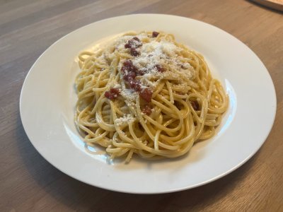 Špagety Carbonara podle Emanuela Ridiho