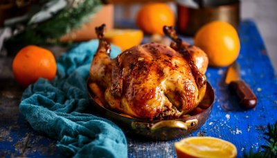 Kuře na zázvoru a pomerančích