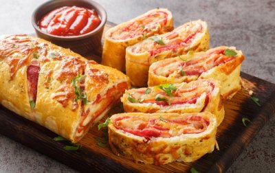 Slaný závin Stromboli