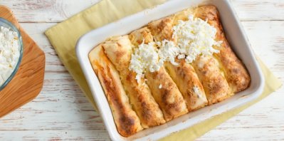 Zapečené palačinky s tvarohem