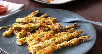 Chřestové hranolky s parmezánem