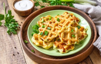 Slané vafle z bramborové kaše