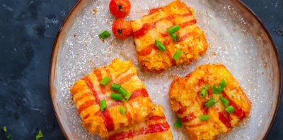 Zeleninové placky ve slaninovém kabátku