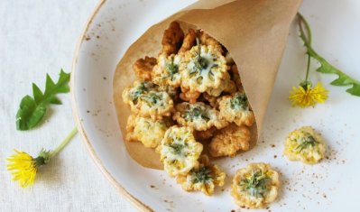 Smažené pampelišky v těstíčku