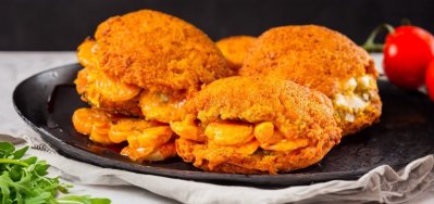 Smažené fazolové kuličky Acarajé s krevetami