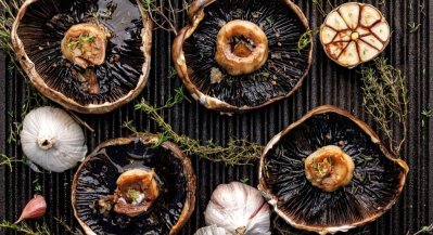 Grilované houby portobello