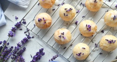 Levandulové sušenky s citronovým krémem