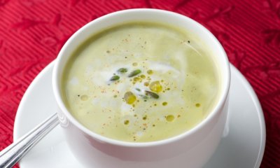 Cuketový krém s mátou