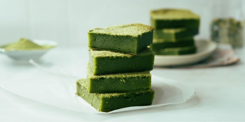 Matcha mochi brownie