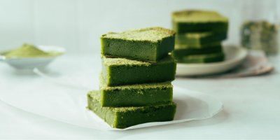 Matcha mochi brownie