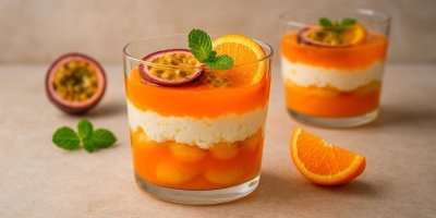 Aperol Spritz dezert do skleničky