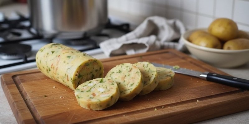 Vylepšené knedlíky s brambory, rohlíky a petrželkou