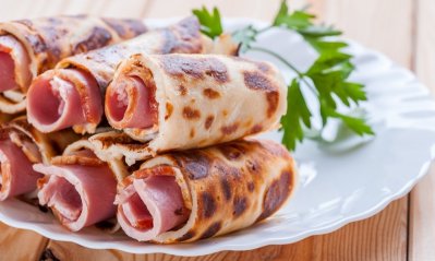 Lokše s brynzou a slaninou