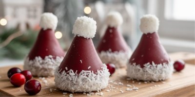 Sladké čepičky z čokolády a kokosu