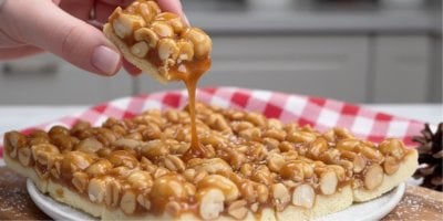 Karamelové ořechové řezy