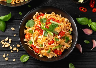 Thajské Pad Thai nudle