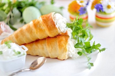 Slané mrkvičky plněné tvarohovou pomazánkou