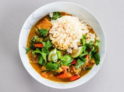 Bezmasý zeleninový oběd s rýží