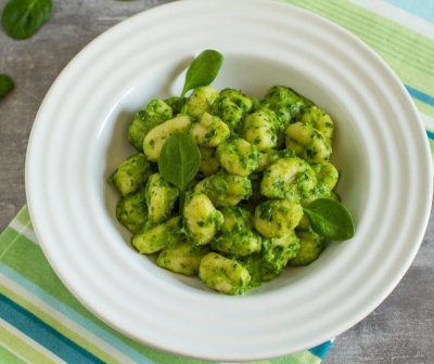 Bramborové gnocchi se špenátem