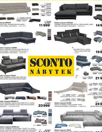 Leták - SCONTO Nábytek leták