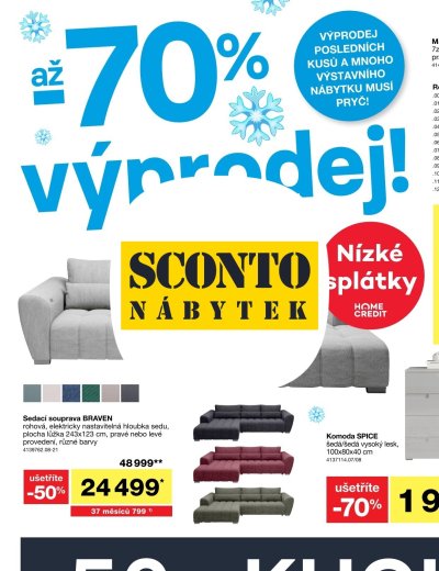 Leták - SCONTO Nábytek leták