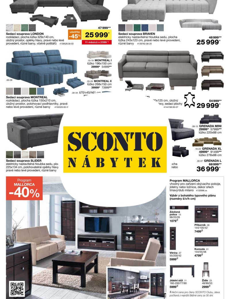 SCONTO Nábytek leták