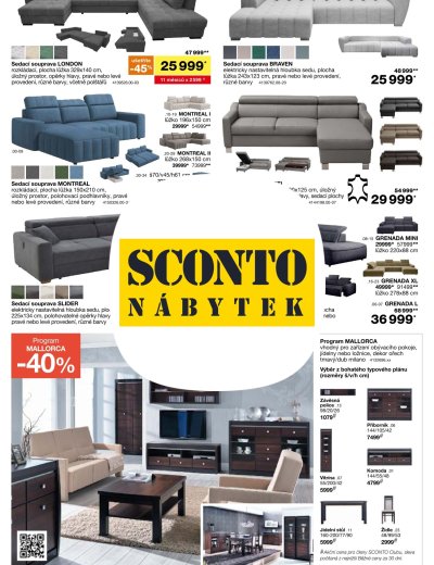 SCONTO Nábytek leták