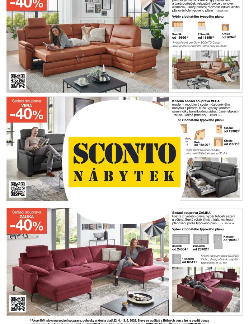 SCONTO Nábytek leták