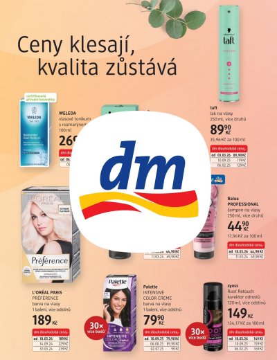 Leták - dm drogerie leták