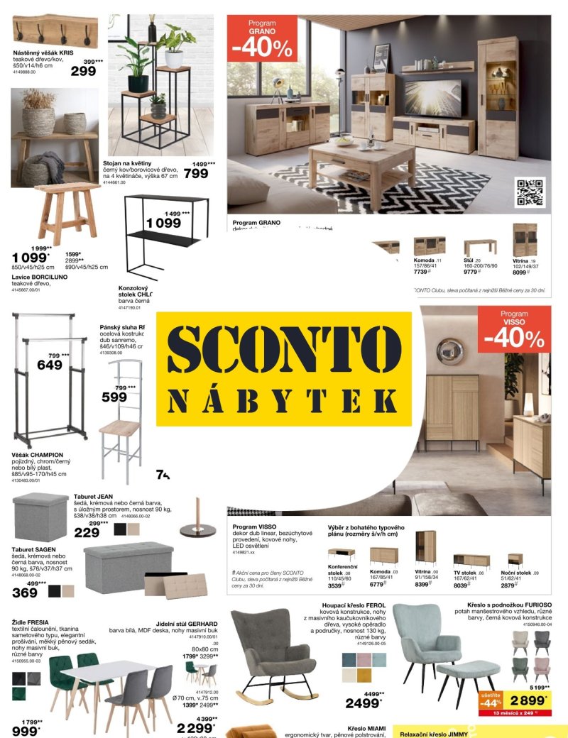 SCONTO Nábytek leták