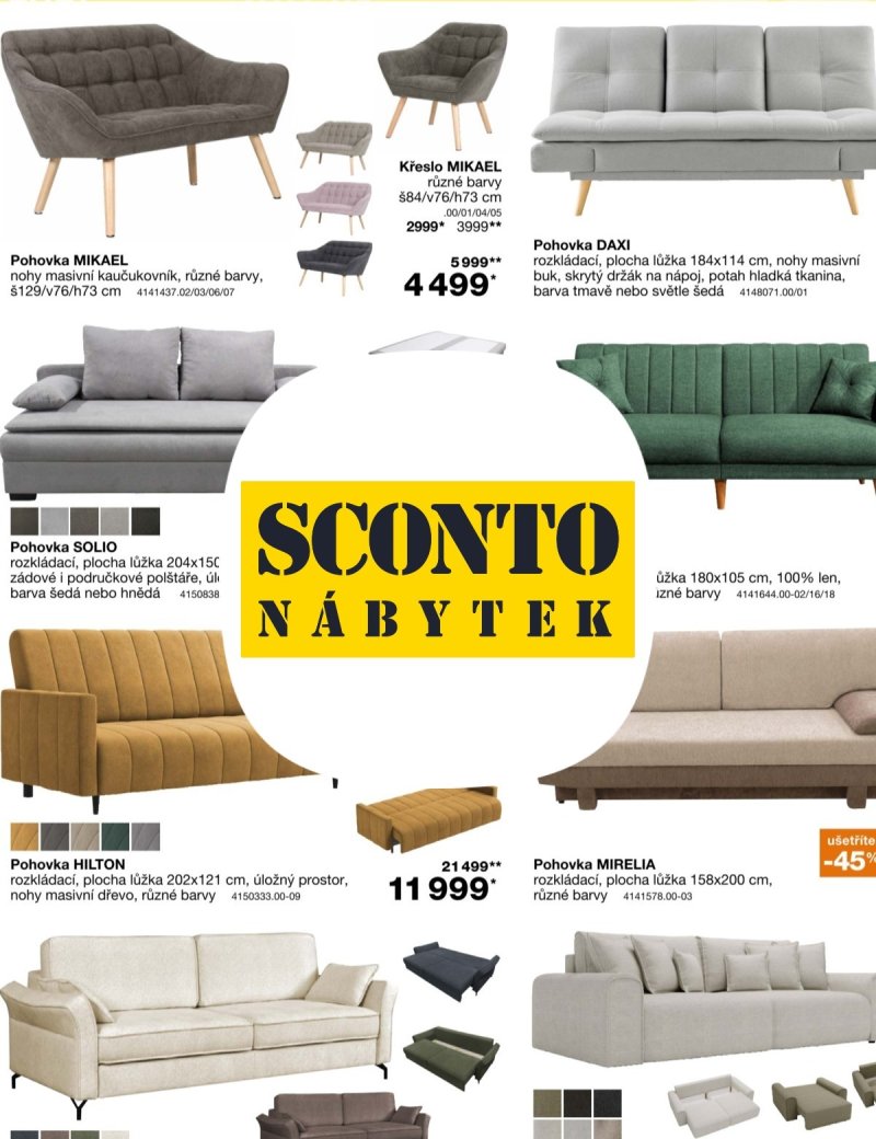 SCONTO Nábytek leták