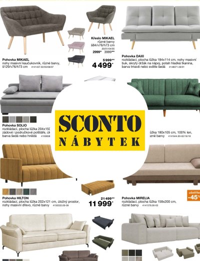 Leták - SCONTO Nábytek leták