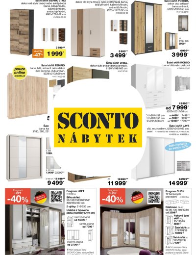 SCONTO Nábytek leták
